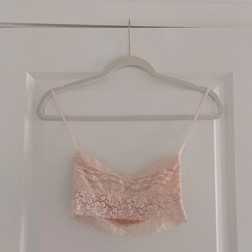 Free People Lace Longline Bandeau Bralette